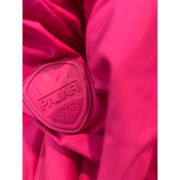 Pajar Essen Longline Packable Raincoat Removable Hood Pink Glo M - Picture 10 of 15